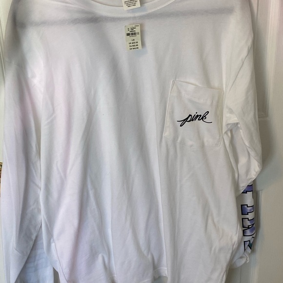 Pink long sleeve T-Shirt - Picture 1 of 3